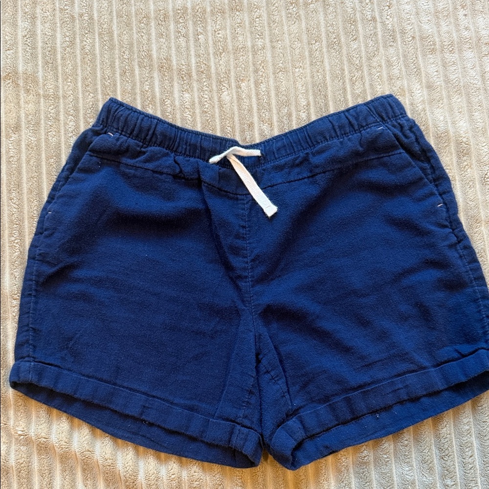 Wonder Nation Navy Kids Shorts with White Tie
